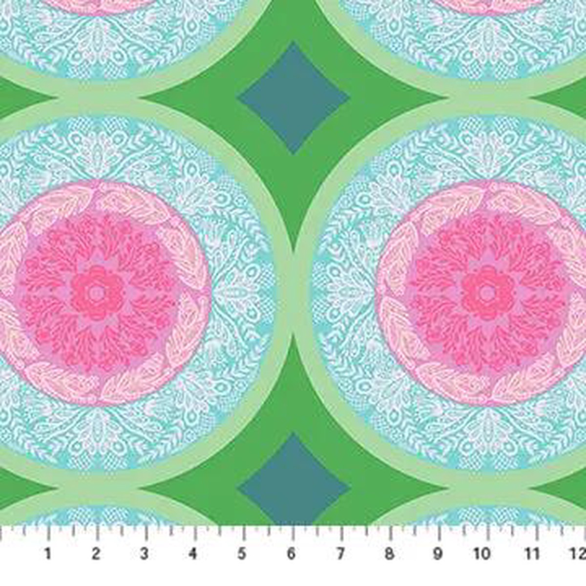 Perennial Borders Doily in Powder AMT138-78V Cotton 44"/45" Fabric Per Yard