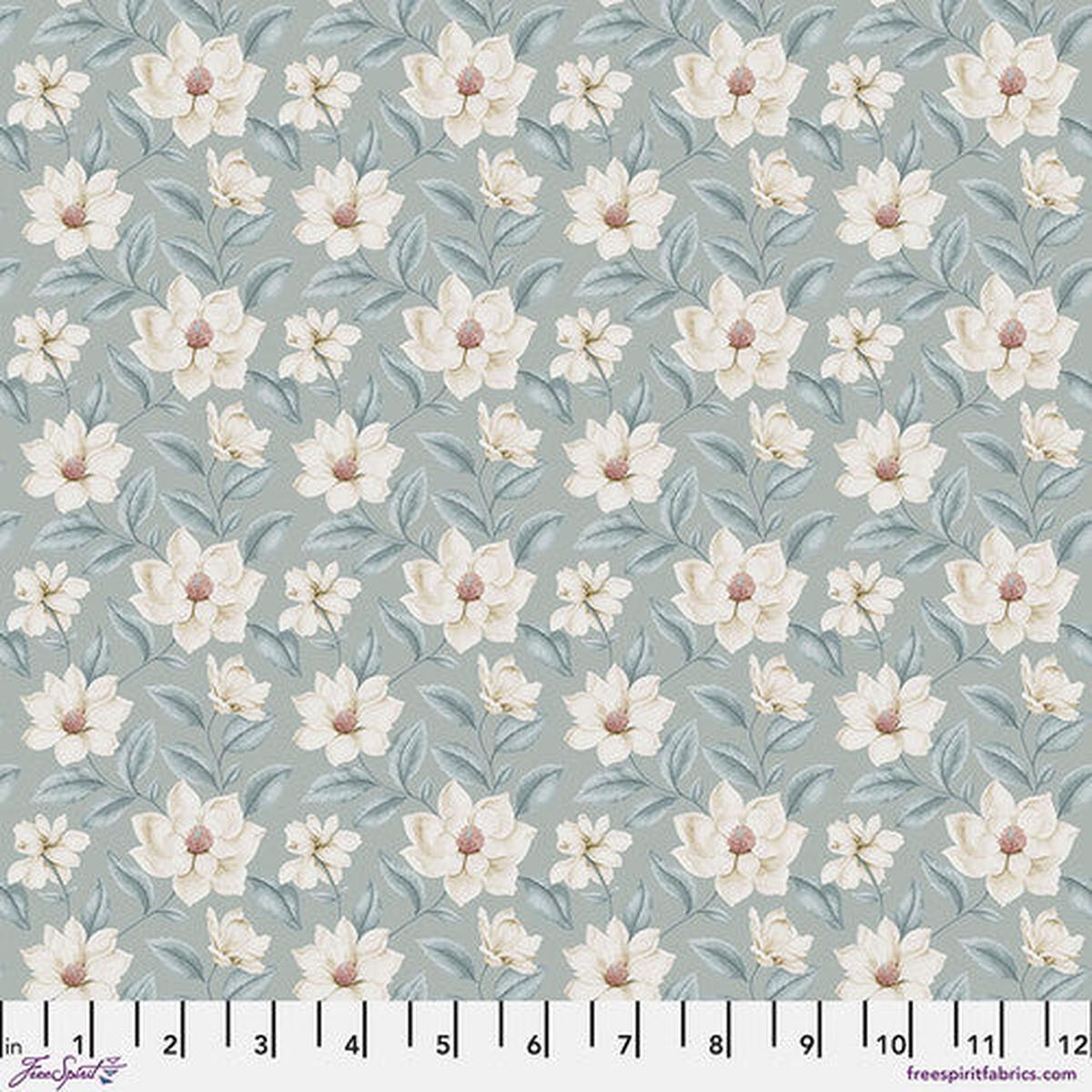 Fabric GRANDIFLORA SLATE, from Country Romance Collection, for Free Spirit, PWSA075.SLATE
