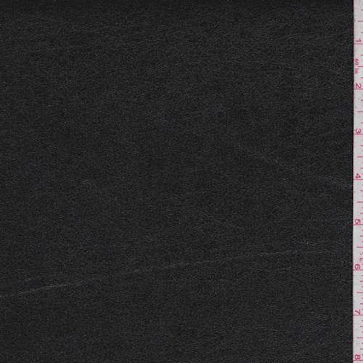 1 YD PC-Metallic Black Faux Leather Fabric
