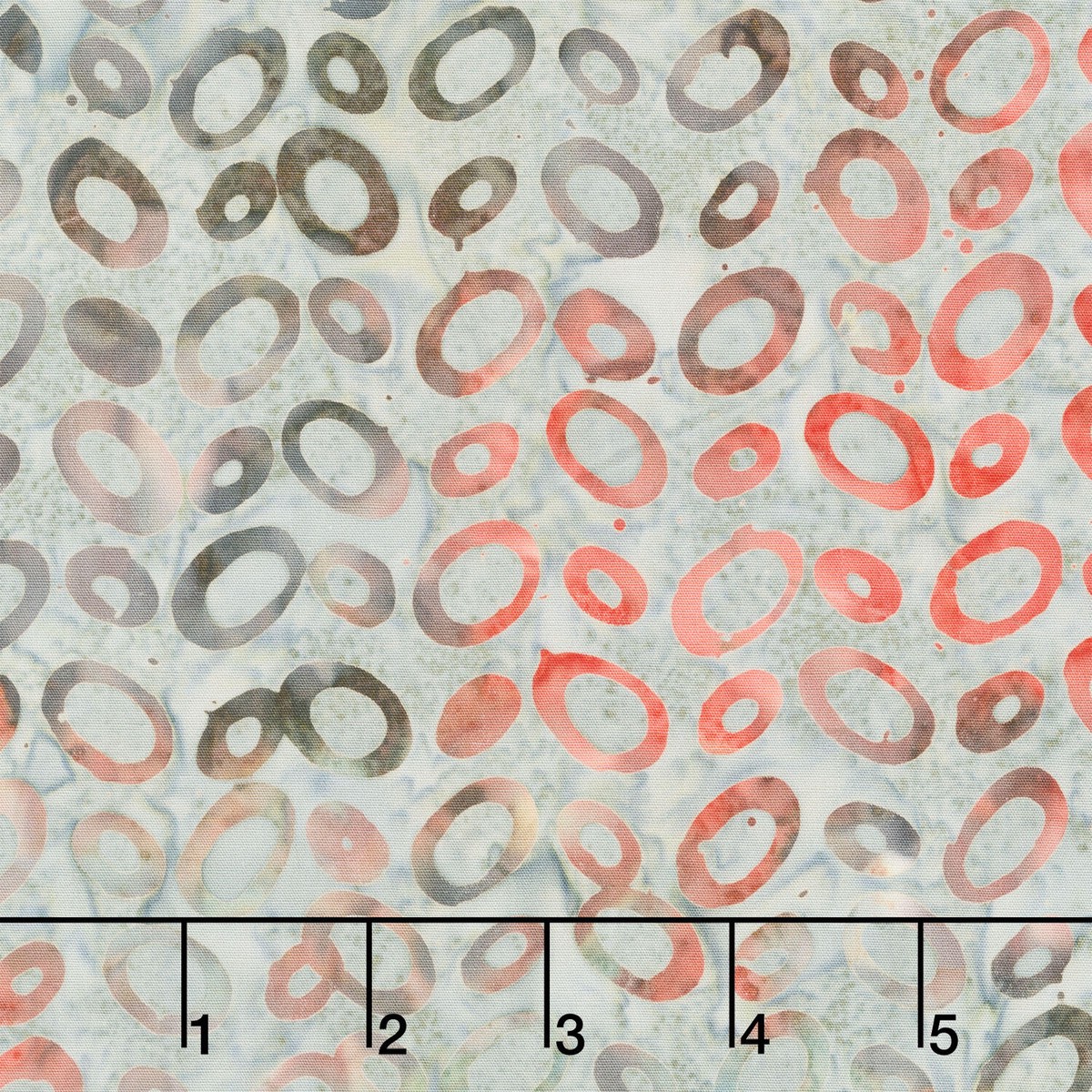 Henna Batiks - Ovals Gray Yardage