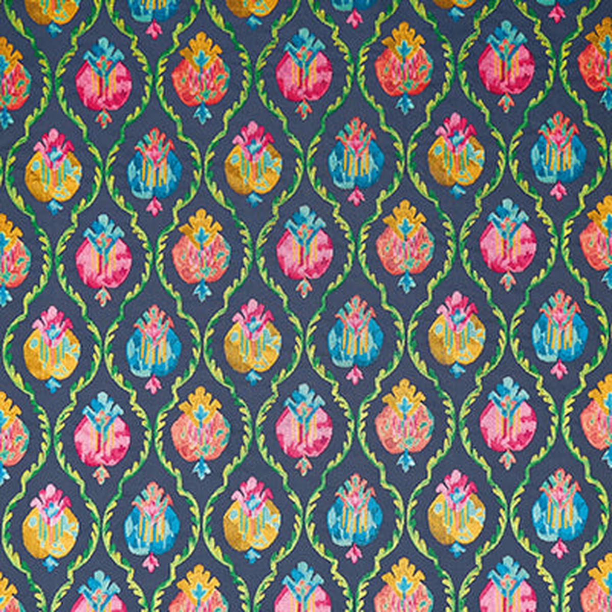 Belvedere Mysore Midnight/Magenta - Osborne & Little - F8080-03 Fabric