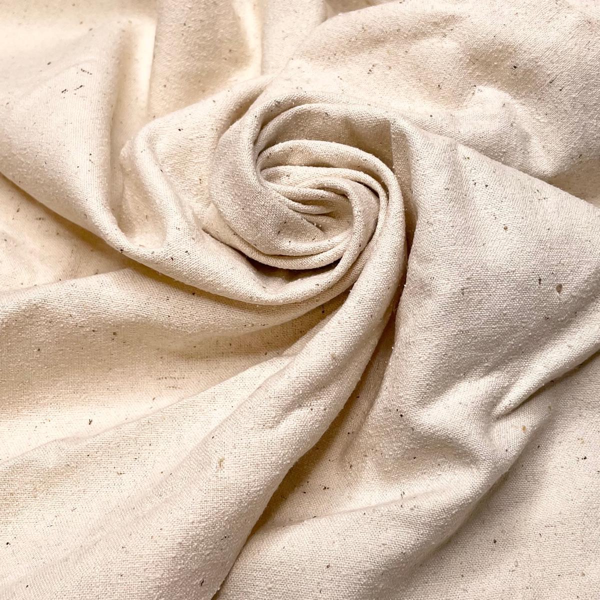 Cinnamon Latte - Unbleached/Undyed Noil Silk Woven - Cream - 1.2M Bundle