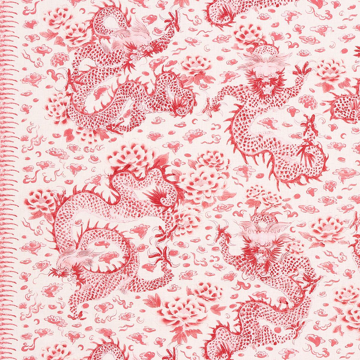 Empress Dragon Rose Fabric