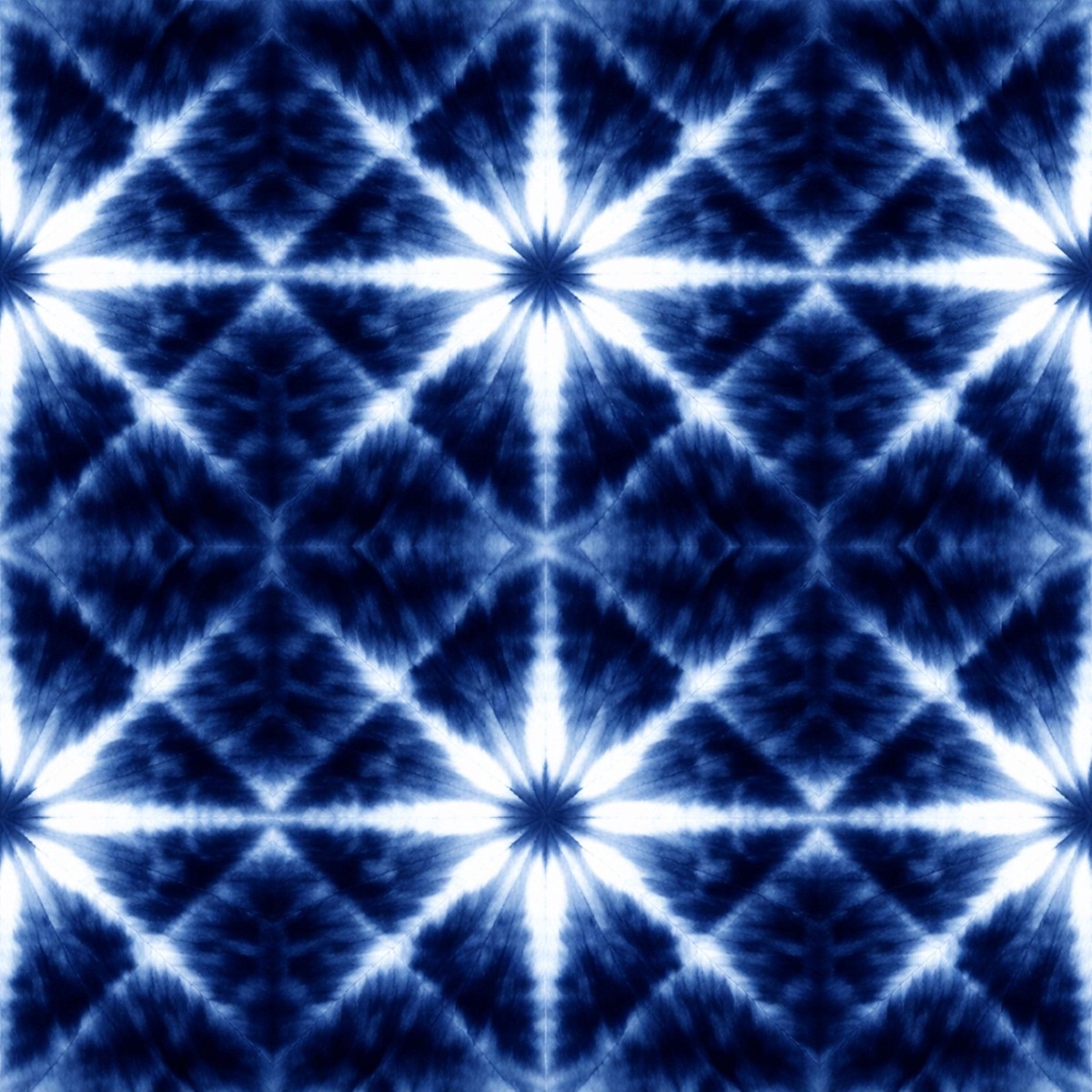 Indigo Shibori Tie Dye Pattern 20 Quilting Cotton Fabric