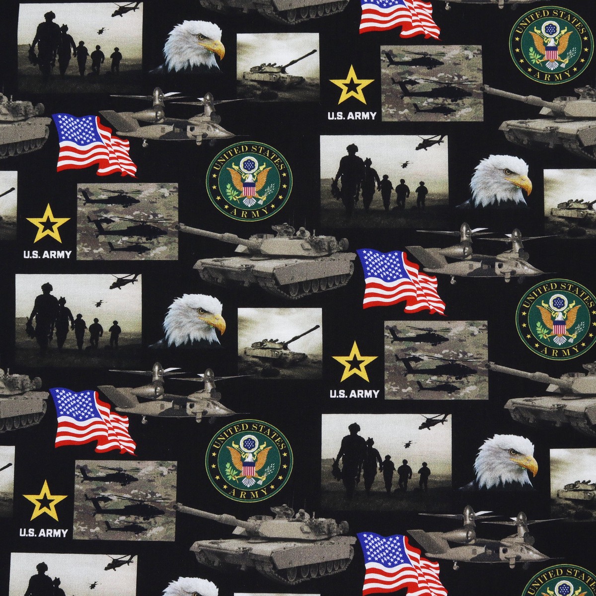 US Military Fabric Collection - Army Geometrics