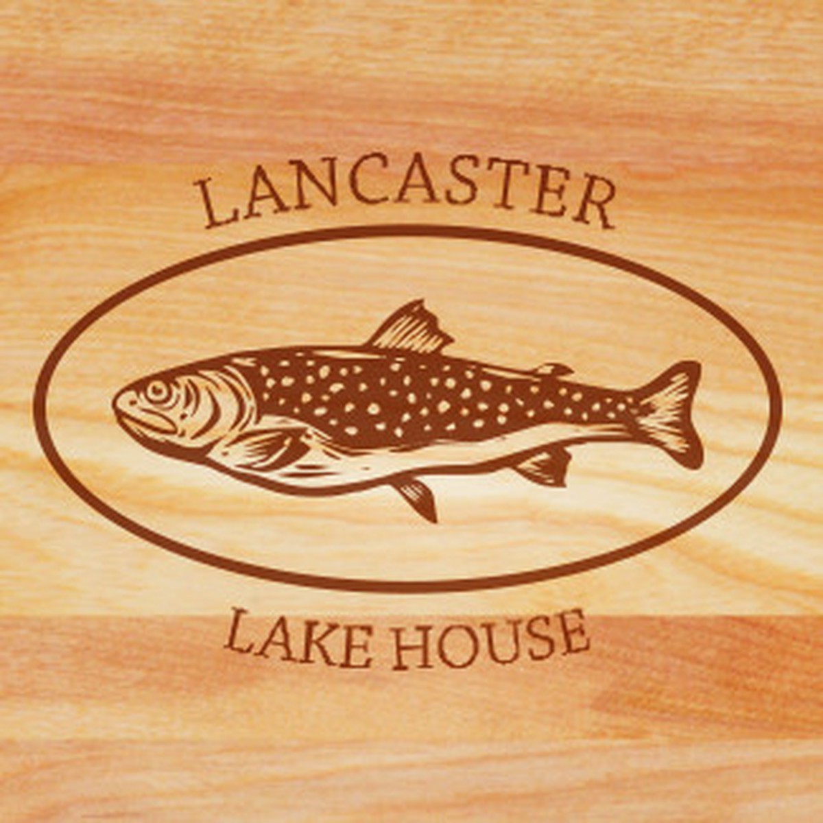 Cutting Board - Personalized (Trout)