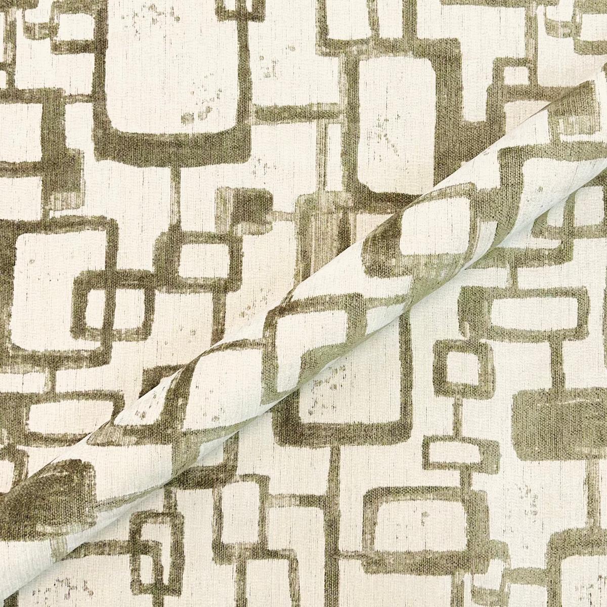 Khaki Green Retro Chenille Upholstery Fabric 54"