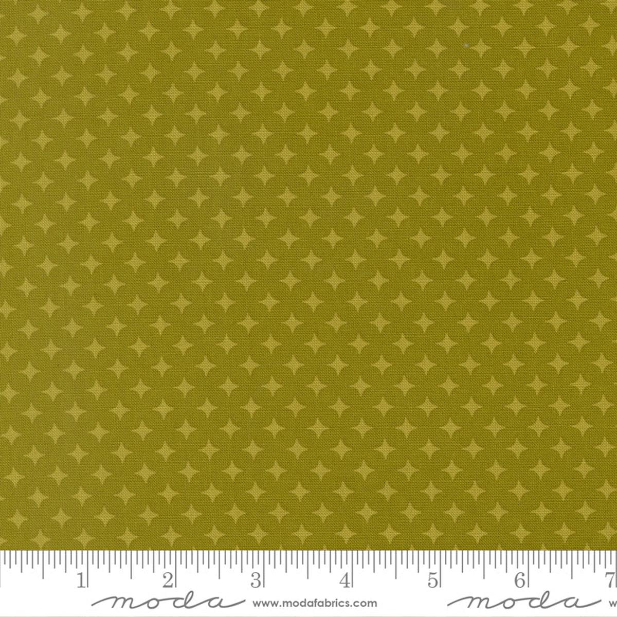 Scenery Diamonds Kelp Fabric By Elizabeth Hartman