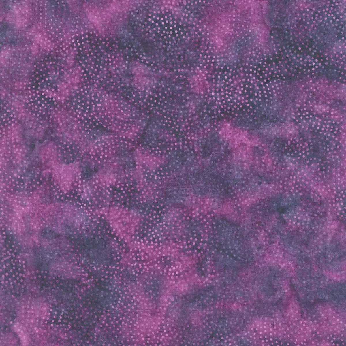 Reflections Batiks - Dot Swirl Purple Yardage