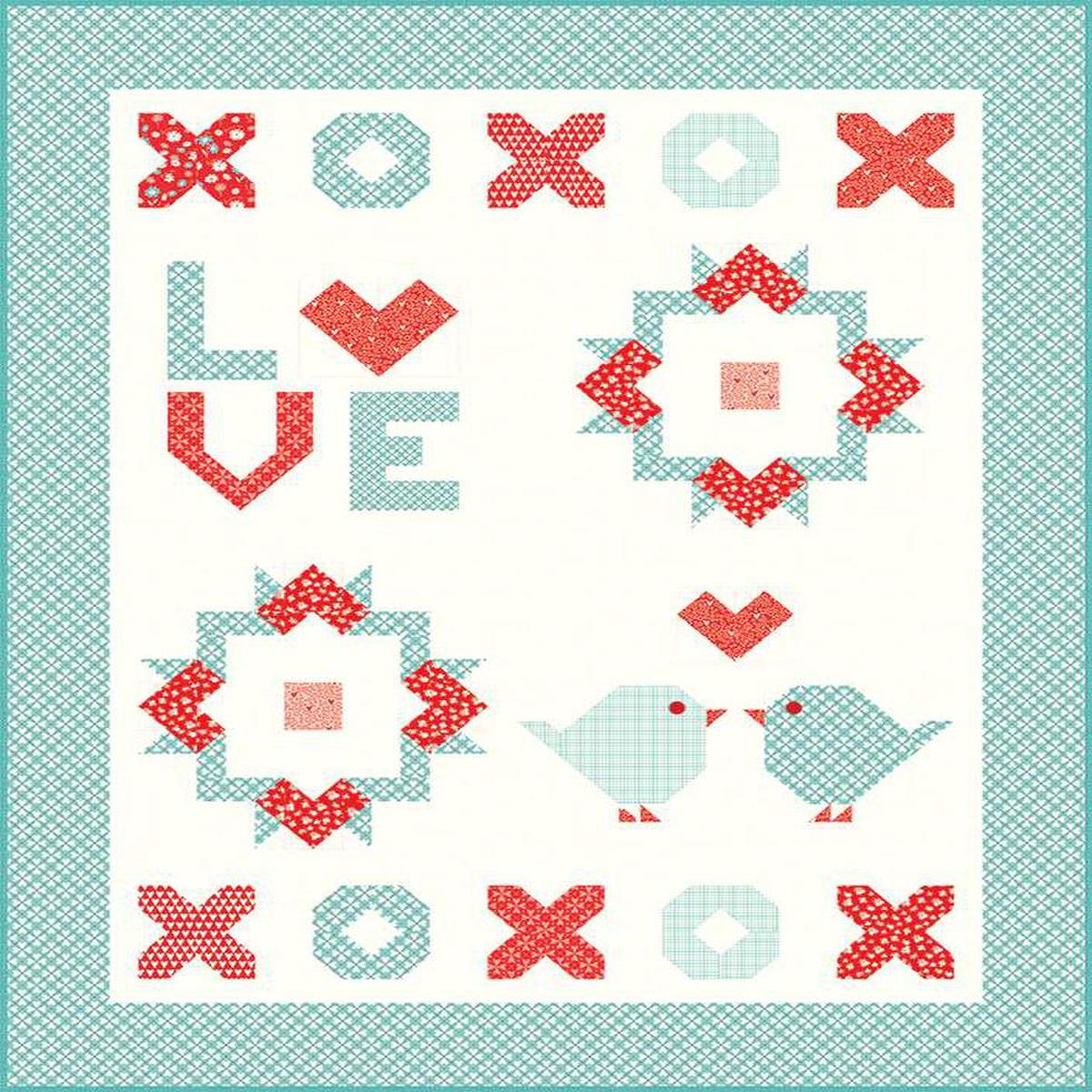 SALE Nothing but Love Quilt PATTERN P157 - Sandy Gervais - Riley Blake Designs - INSTRUCTIONS Only - Pieced