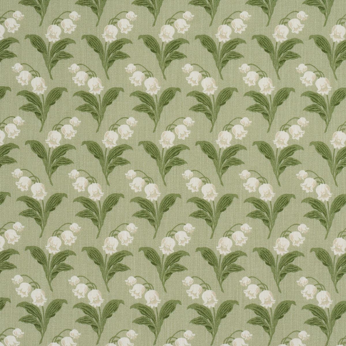 SCHUMACHER CRAFT REVIVAL LILY OF THE VALLEY INDOOR/OUTDOOR PRINTS PRINTS MOSS - 182140