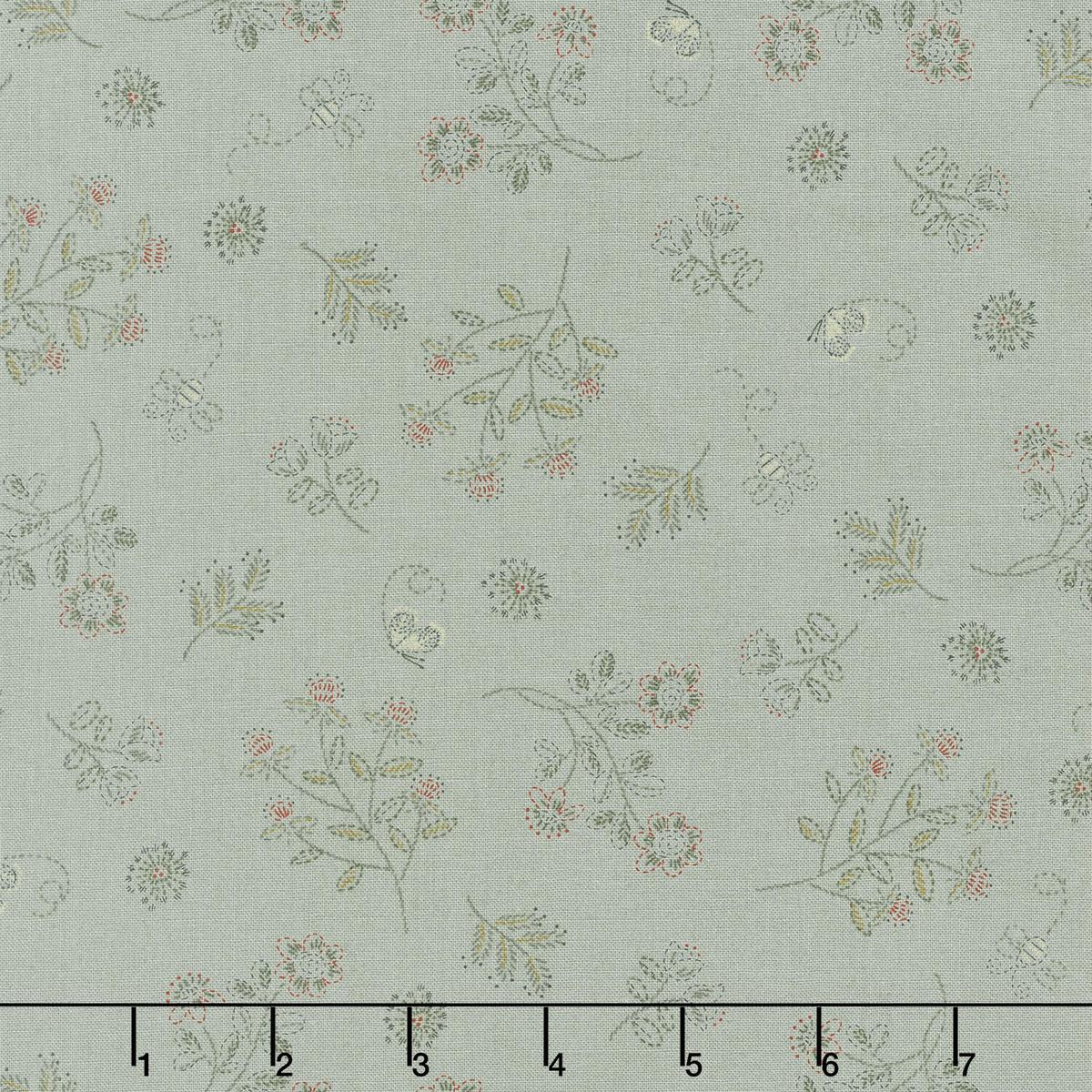 Simply Charming - Clover Blue Yardage
