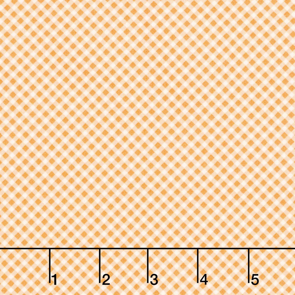 Strawberry Lemonade - Gingham Check Apricot Yardage