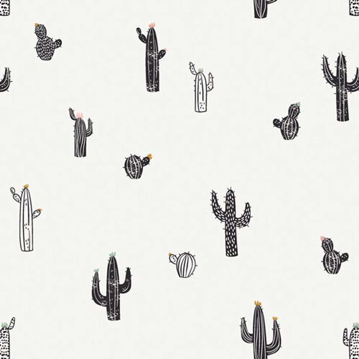 Modern cactus fabric, Cactus Stamps Art Gallery Pacha cotton fabric, QTR YD