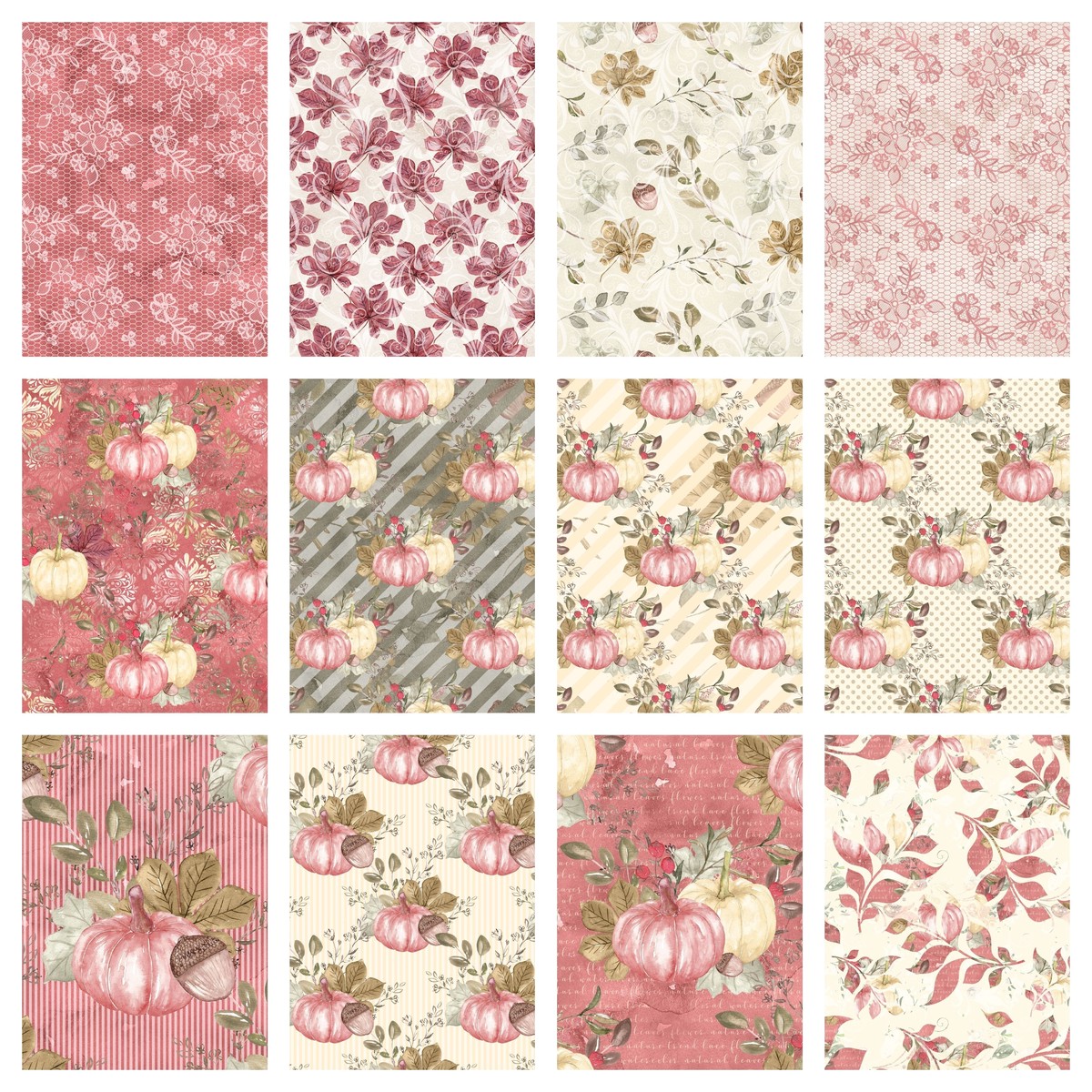 Pumpkin Paradise Fabric Collection - 12 Yard Bundle