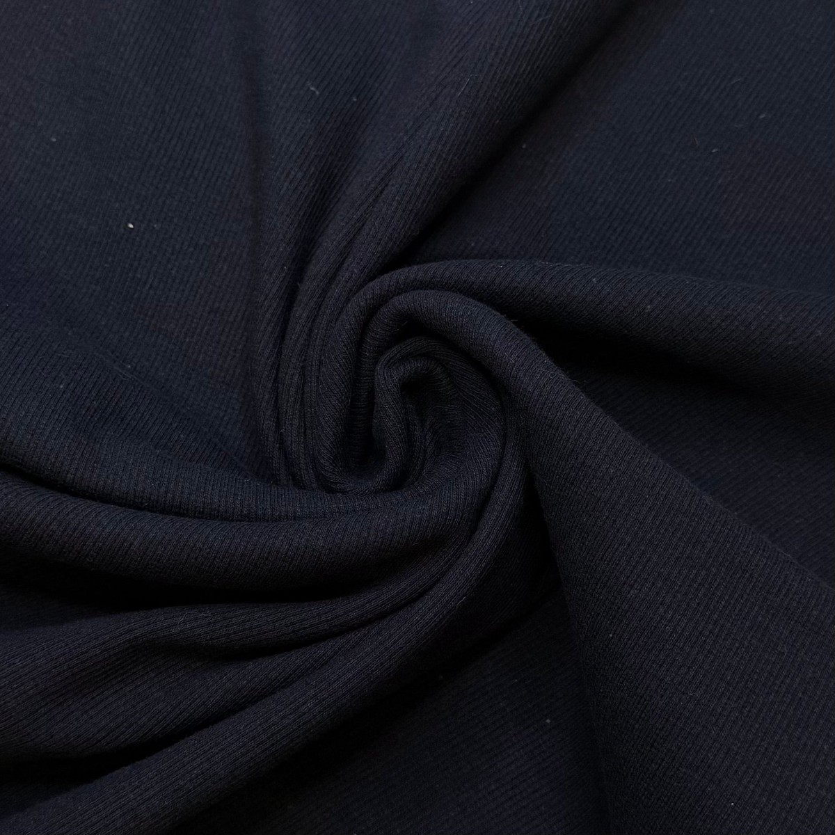 Roaring 20s - Tubular Rib Knit Natural Blend Knit - Navy - 0.65M Bundle