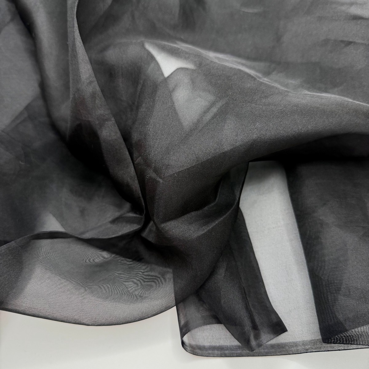 On The Guest List - Organza Silk Woven - Black - 1.65M Bundle