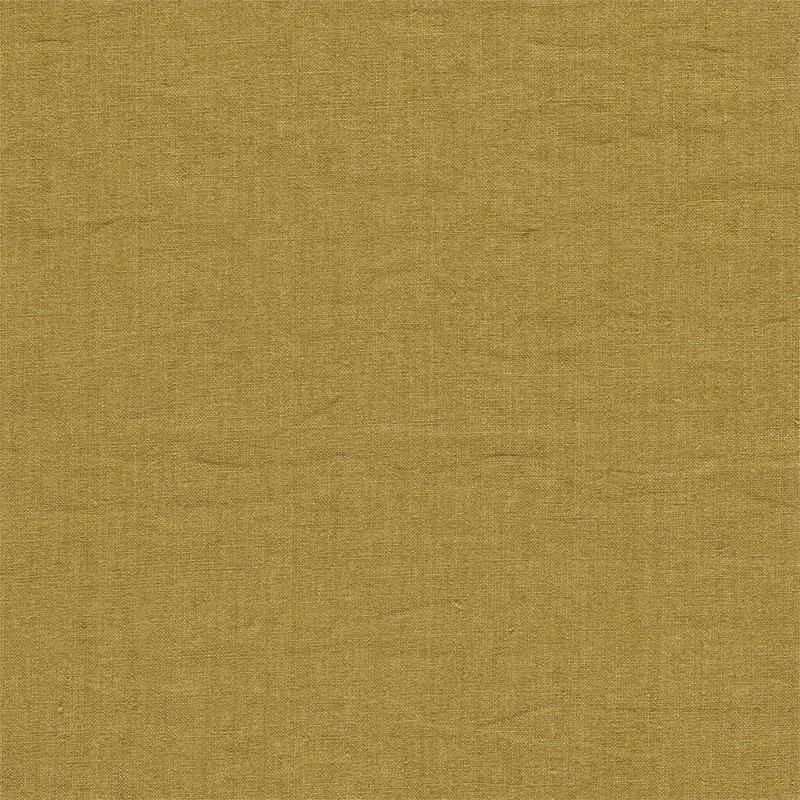 Rue Linen Saffron Fabric by Sanderson