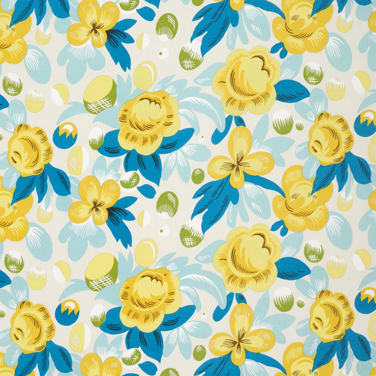 SCHUMACHER FASHION FORWARD JUIN PRINTS PRINTS CITRON , PEACOCK - 177532