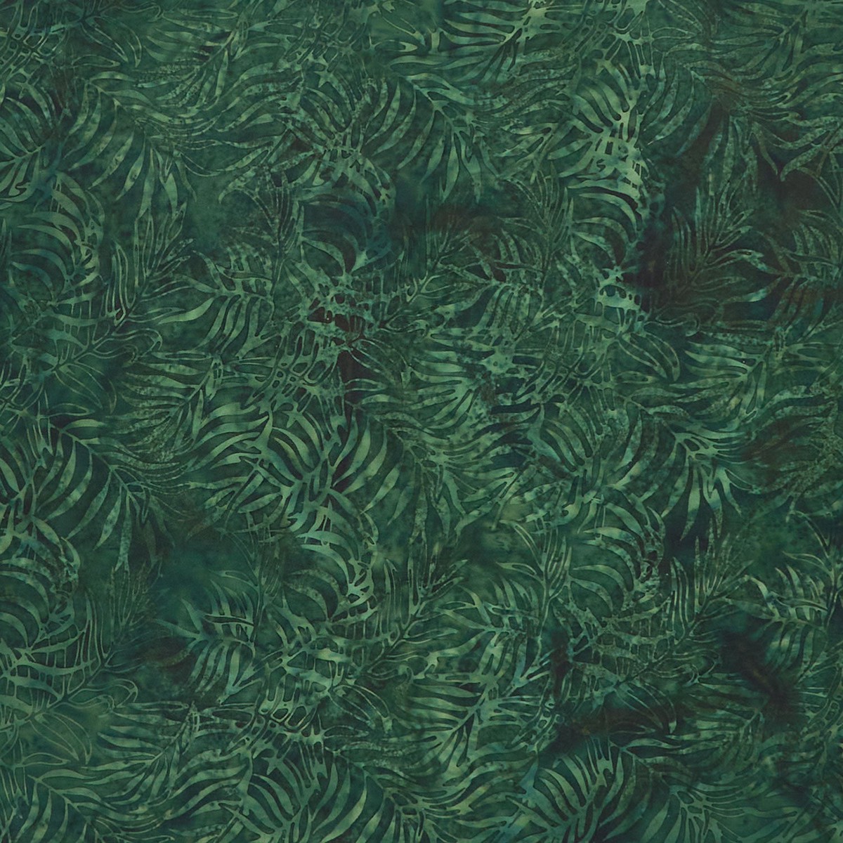 Turtle Cove Batiks - Palm Cluster Green Hunter Yardage