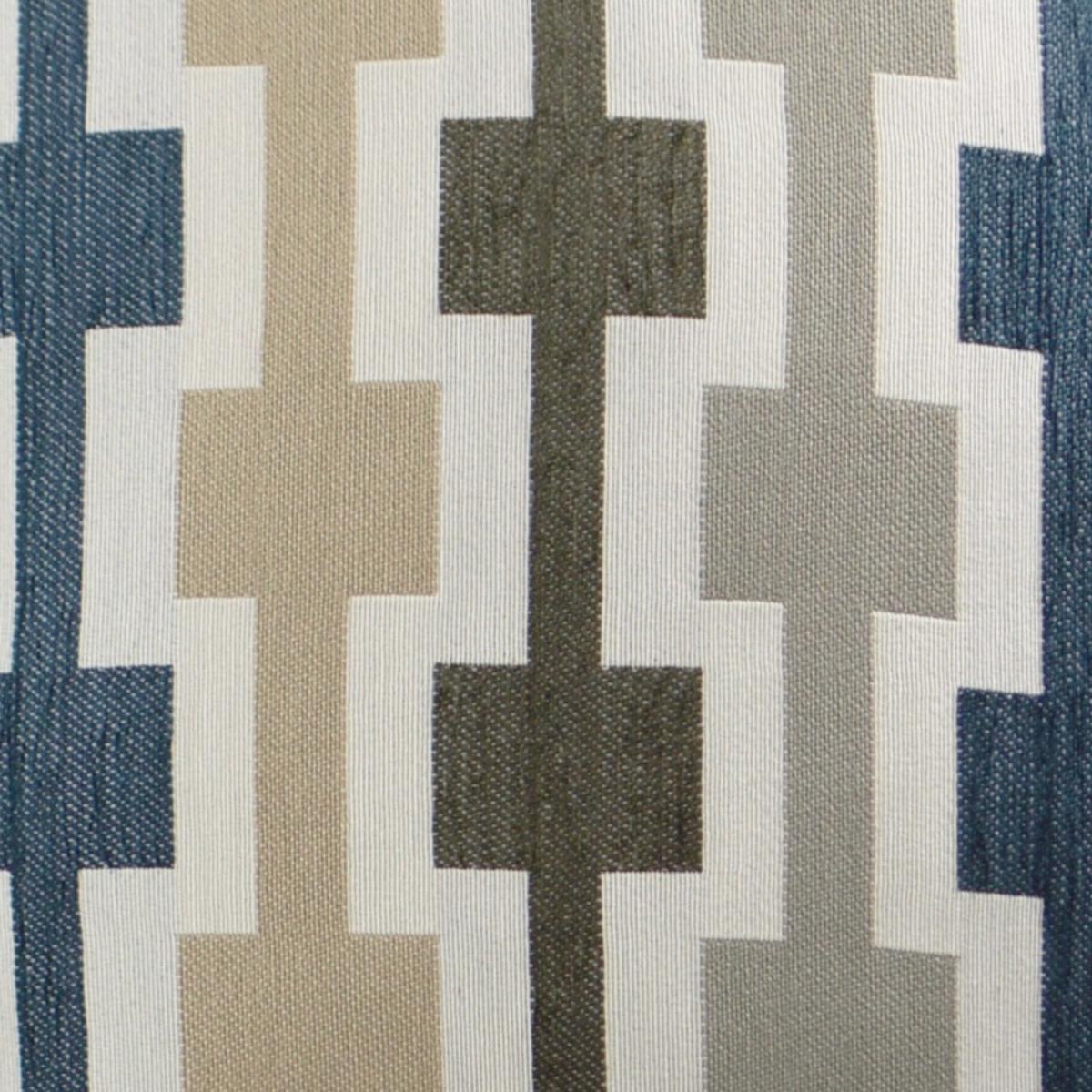 D.V. KAP HOME 2344-B-YARD Hopscotch Fabric - Blue Geometric Blue - Hopscotch