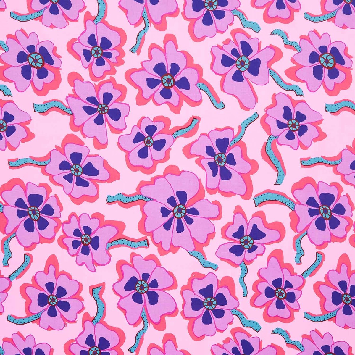 Kaffe Fassett Collective - August 2023 Camo Flower Pink Yardage