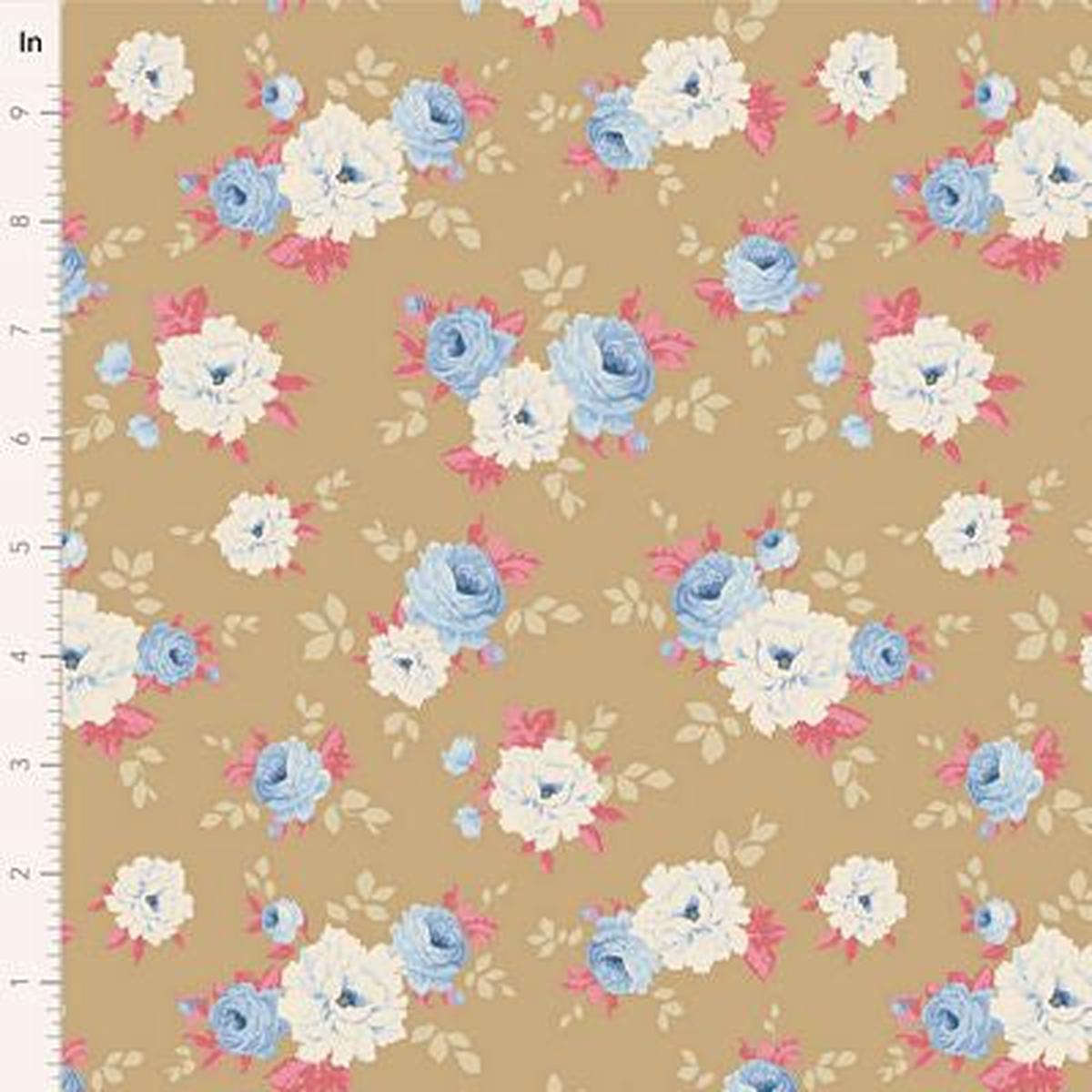 Fabric SUNDAY BRUNCH PERNILLE SAND by TILDA, TIL100598 - 1 yd. cut