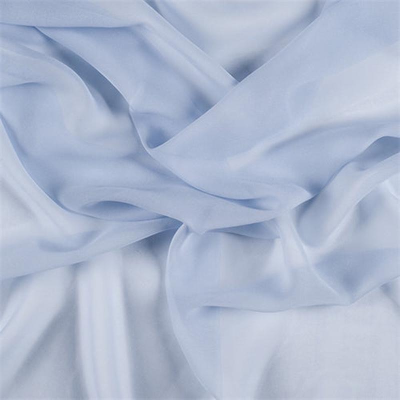 1 YD PC-Runway Silks Sky Blue Silk Chiffon Fabric - Reorderable