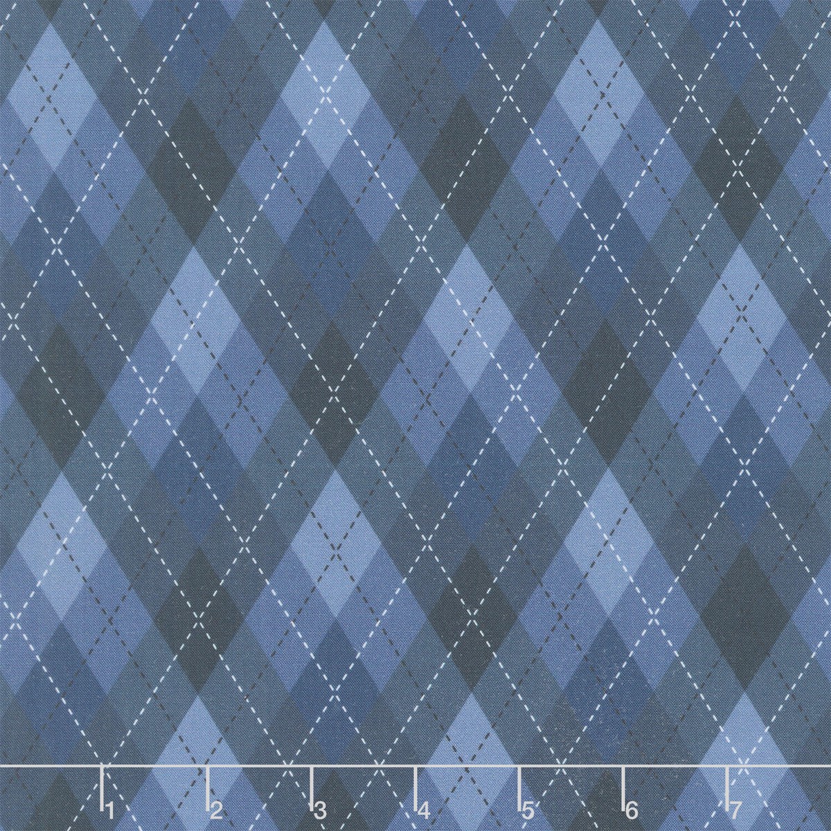 Tee Time! - Argyle Navy Blue Yardage