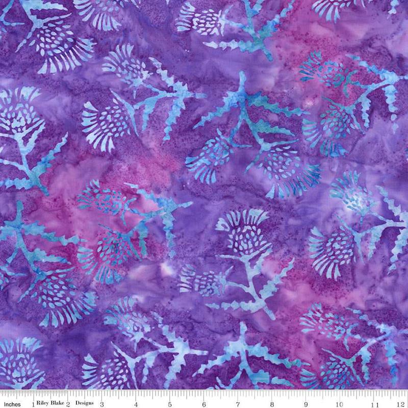Fabric Riley Blake Lilac Mint Touch of Celtic Expressions Batiks by the Quarter Yard BT23267-182