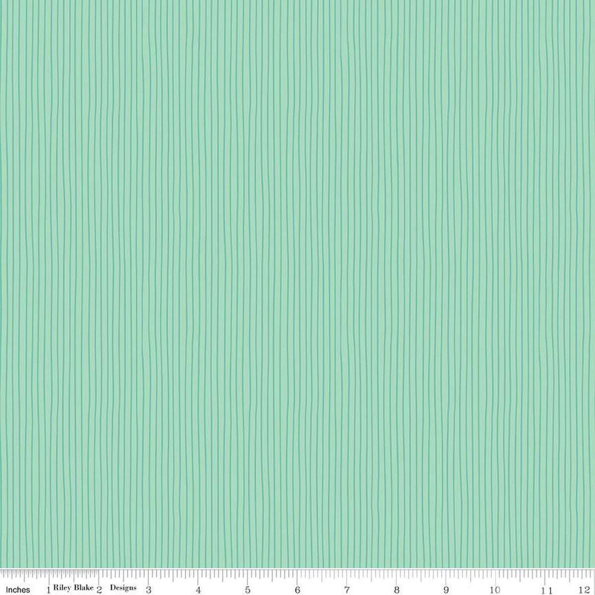 SALE Swan Serenade Stripe C13265 Mint - Riley Blake Designs - Stripes Striped - Quilting Cotton Fabric