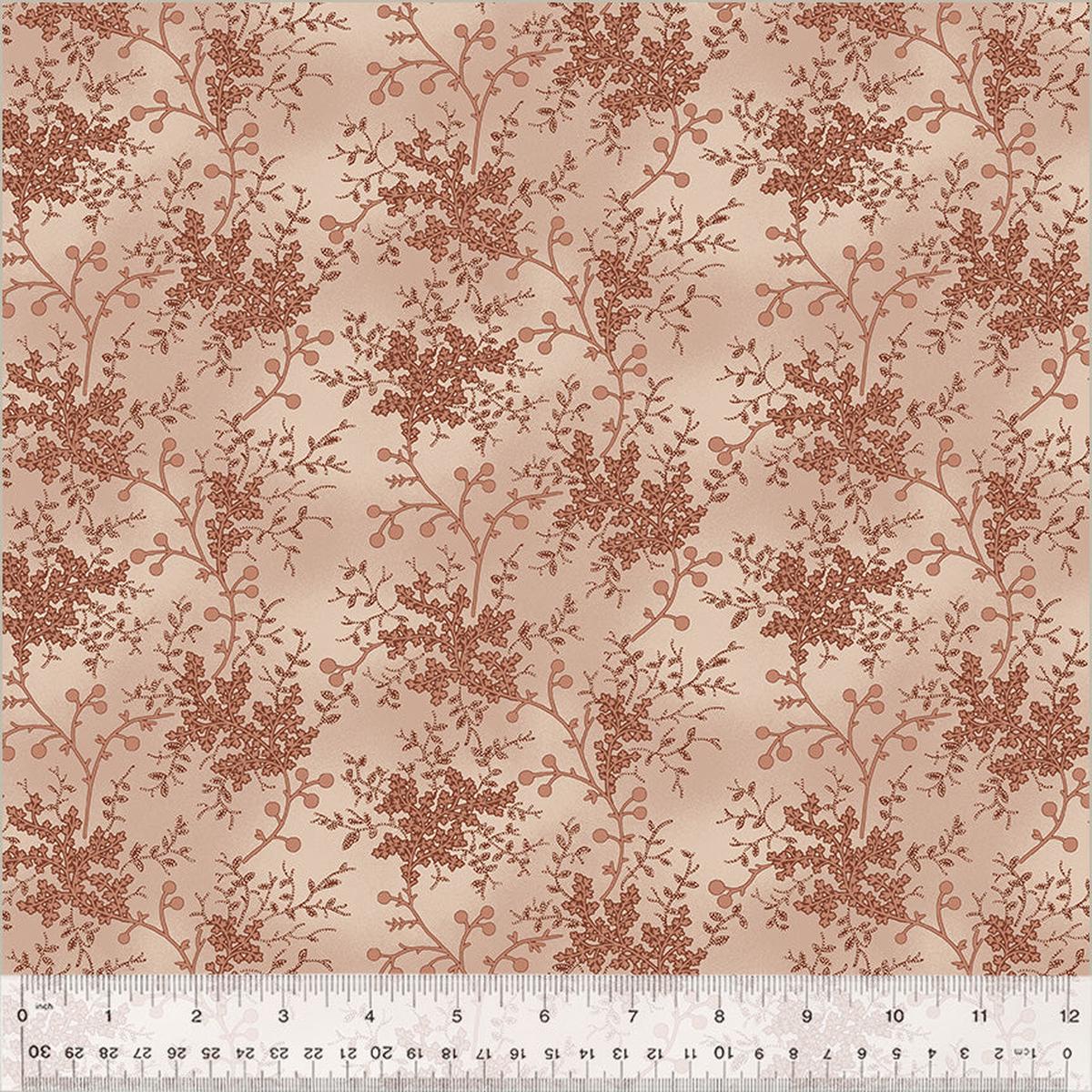 Fabric FLORAL VINE BLUSH from GARDEN TALE Collection by Jeanne Horton 51187A-13 - 1/2 yd. cut