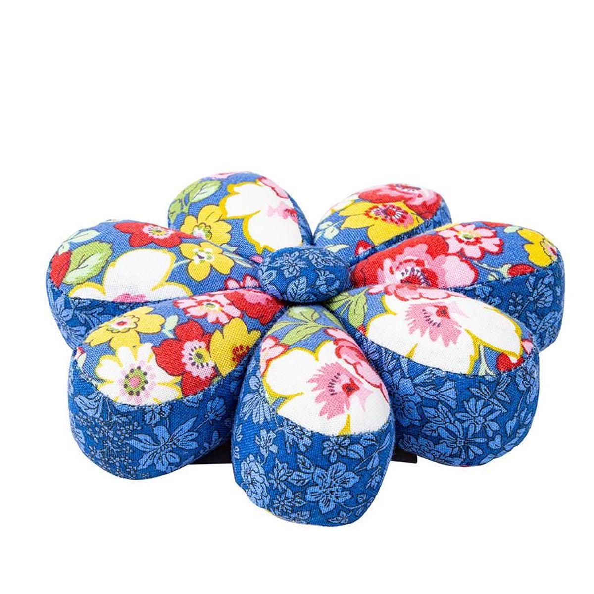 SALE Liberty Fabrics Flower Pin Cushion Hedgerow Bloom 0166HB-FLOWER-B - Riley Blake Designs - 3 1/2" Wide