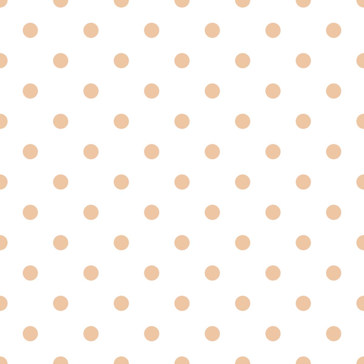 Tacao Dots Fabric - White