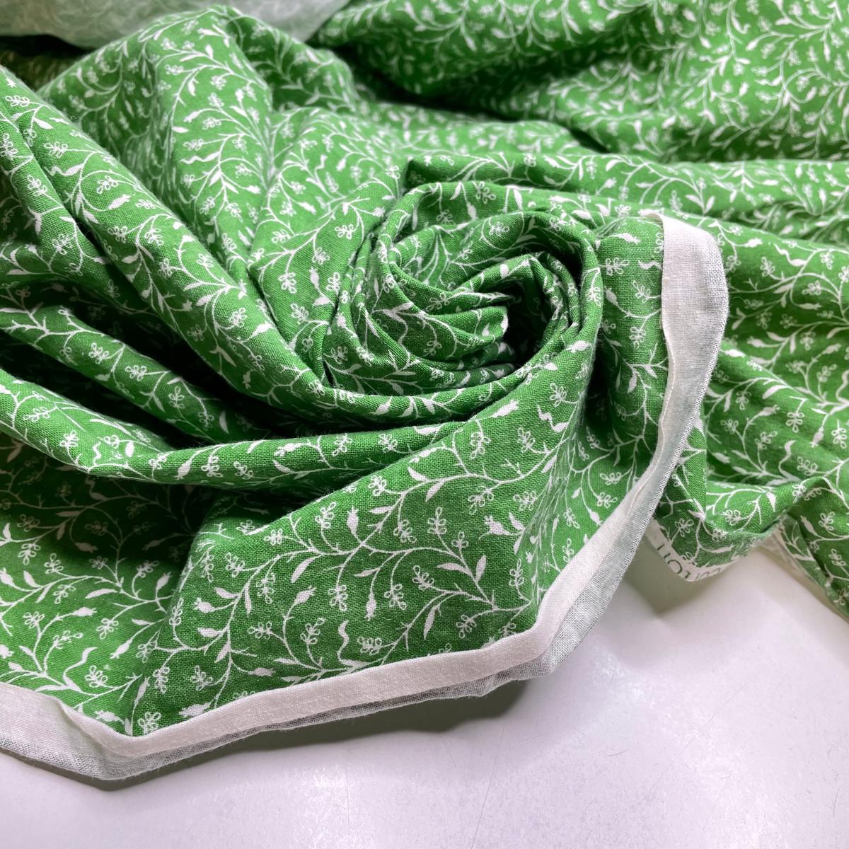 Cultivation - Cotton Woven - Green/White Floral - Bundles