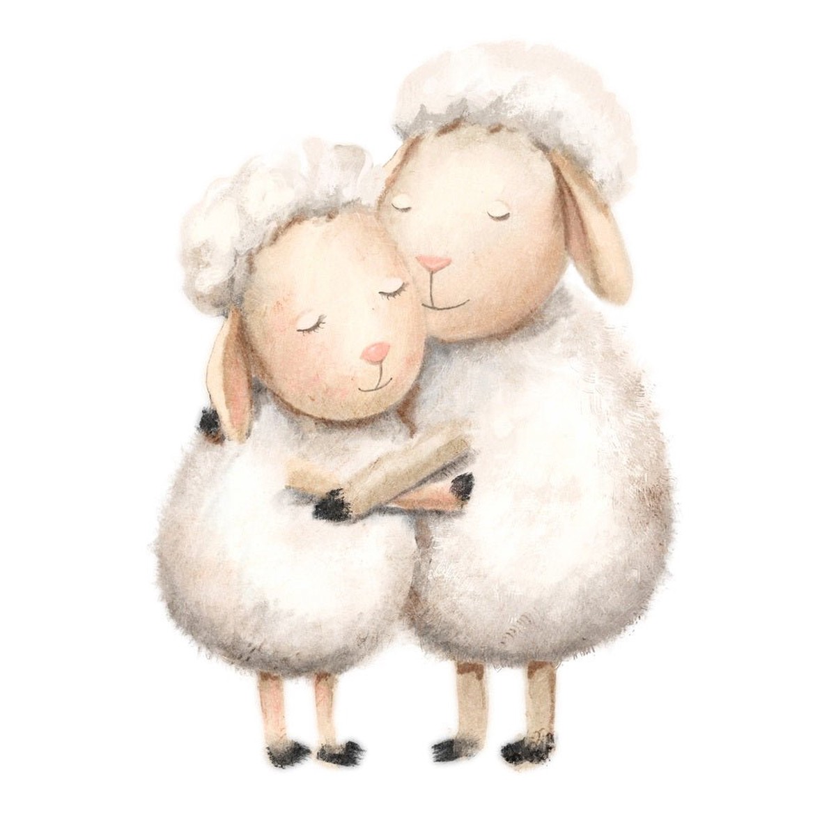 Sheep Love Fabric Panel
