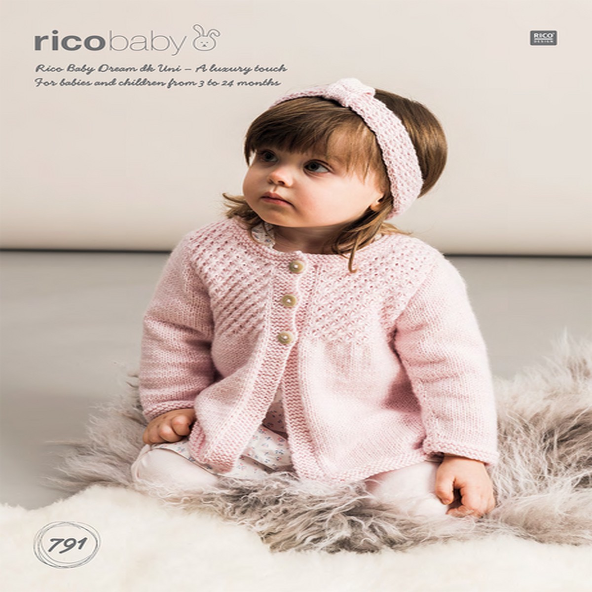 Cardigans & Headband in Rico Baby Dream DK Uni (791) - PDF