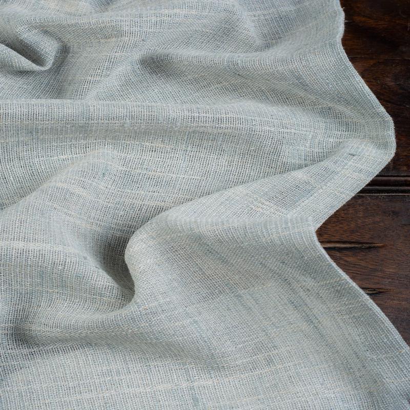 'Cosmic Rays' Fabric by the Metre (Aqua Blue)