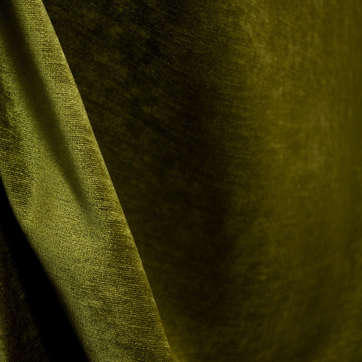 Green Chenille Upholstery Fabric Leolaris Glade
