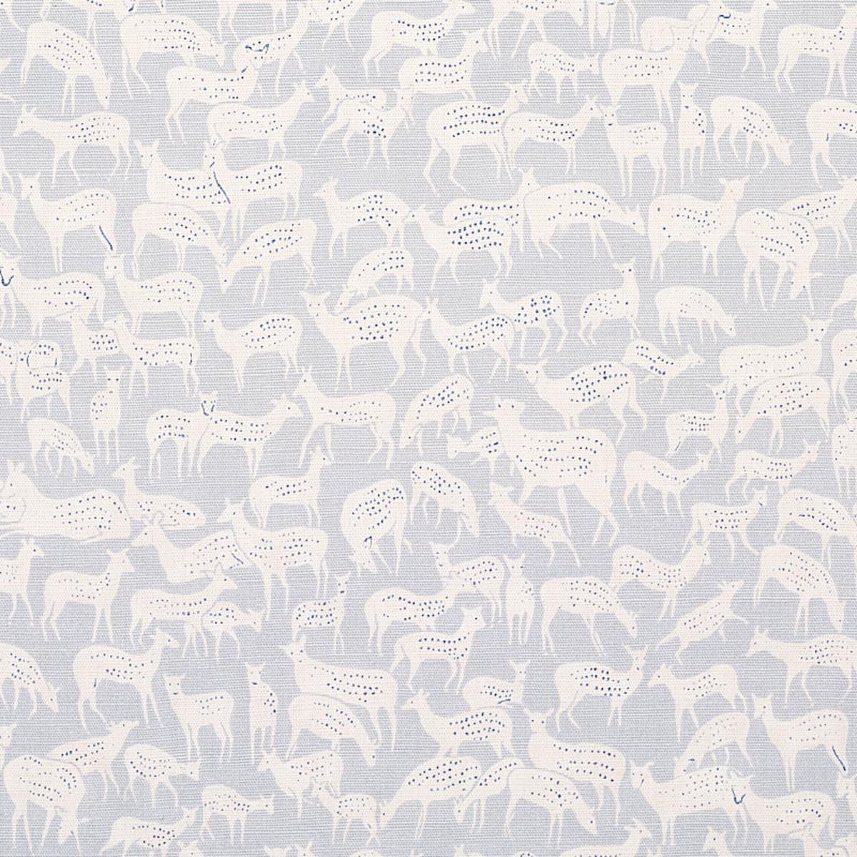 Little Fawn: Schumacher Home Decor & Upholstery Fabric by the yard - Light Blue Fawn