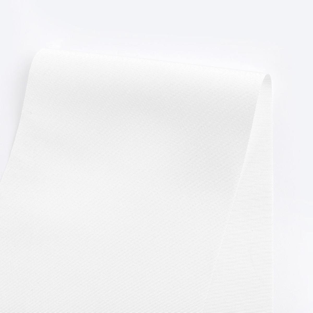 Poly Grosgrain - White