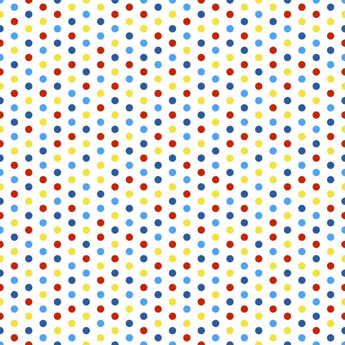 Autism Awareness Polka Dots Fabric