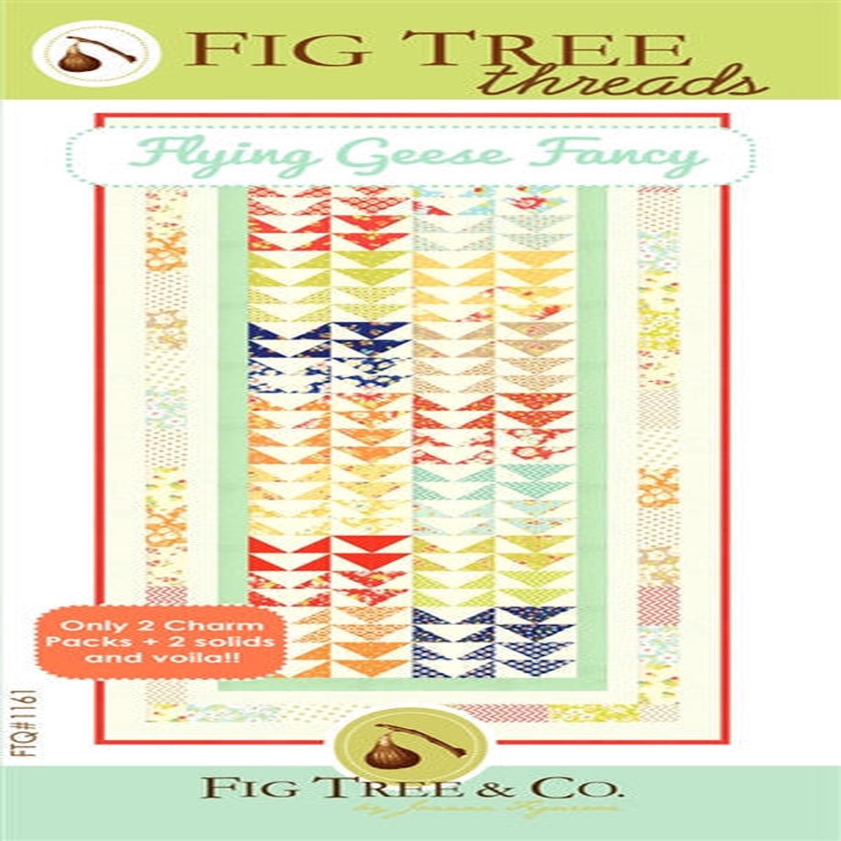 Flying Geese Fancy - Quilting Table Runner Pattern by Fig Tree & Co