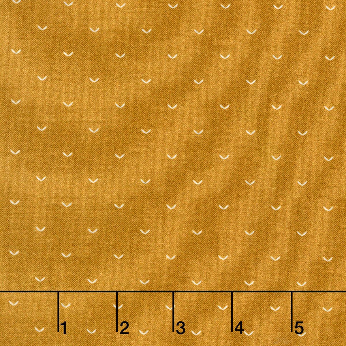 Meadow Olive Leaves - Goldish Umber Yardage
