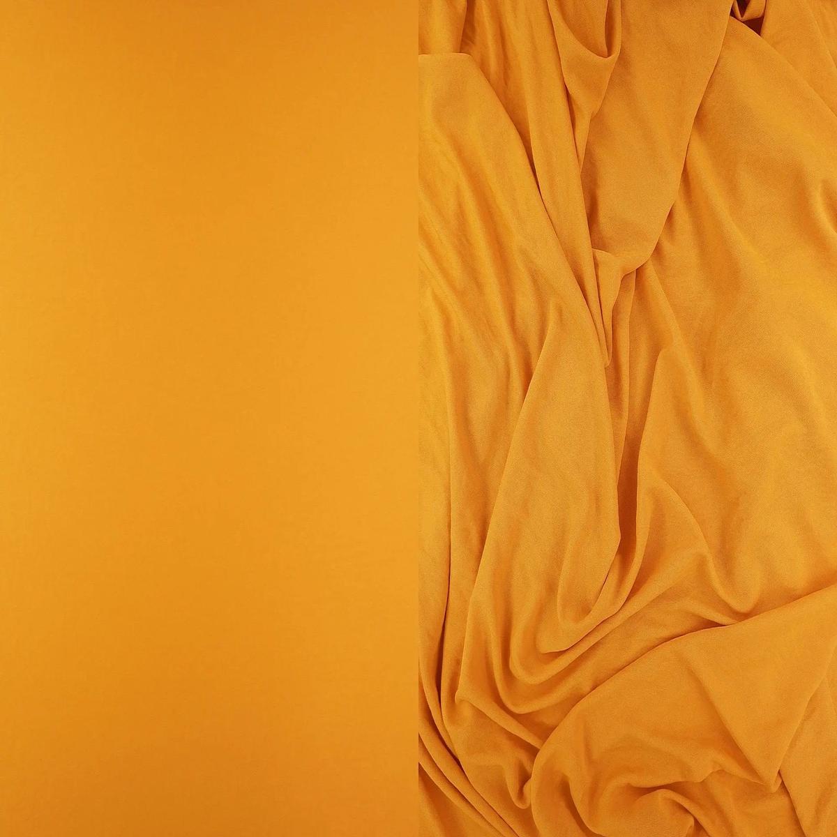 Matte Satin Stretch Knit Fabric - KNT4219 - YELLOW AMBER