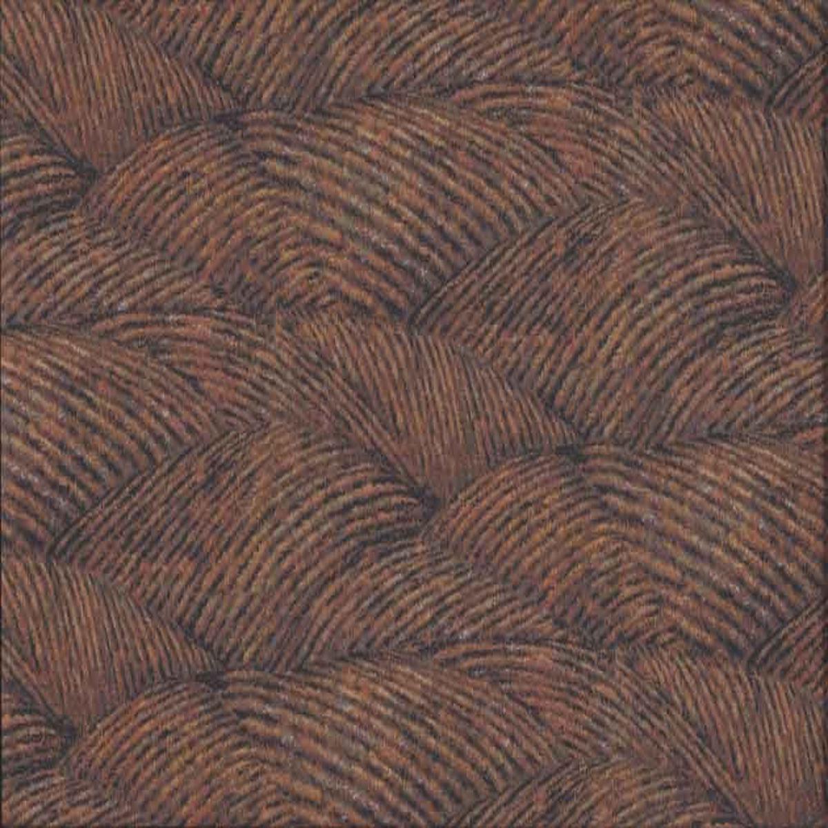 Makower Landscapes - Patchwork Landscape Rolling Hills Brown