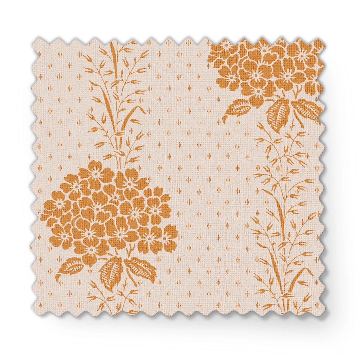 Caroline on Harvest Gold Fabric