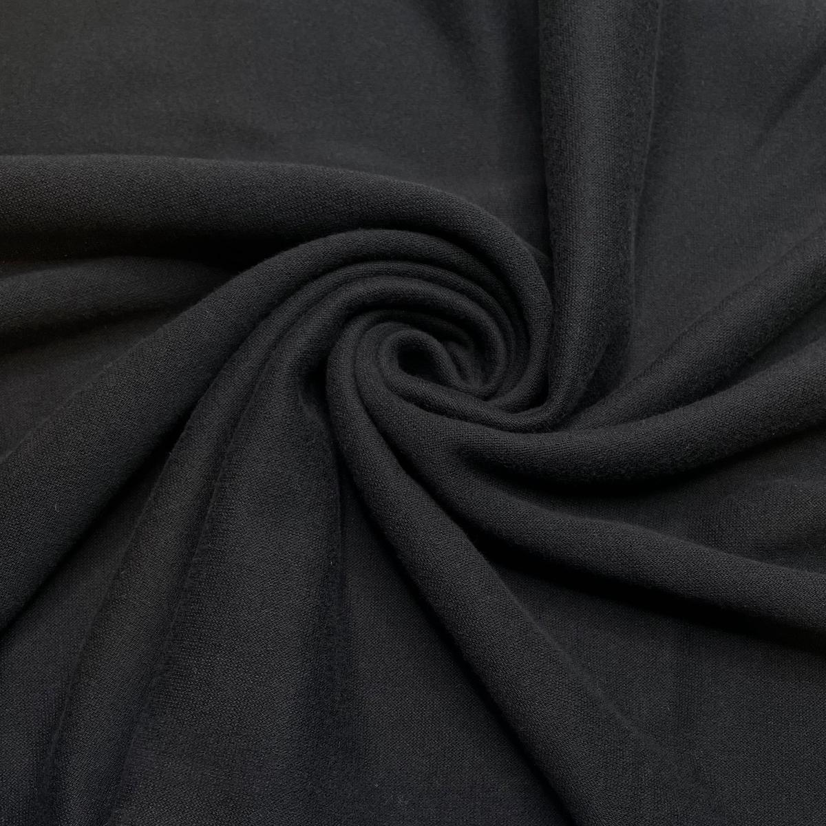 Comet - Jersey Fleece Poly Knit - Black - Bundles