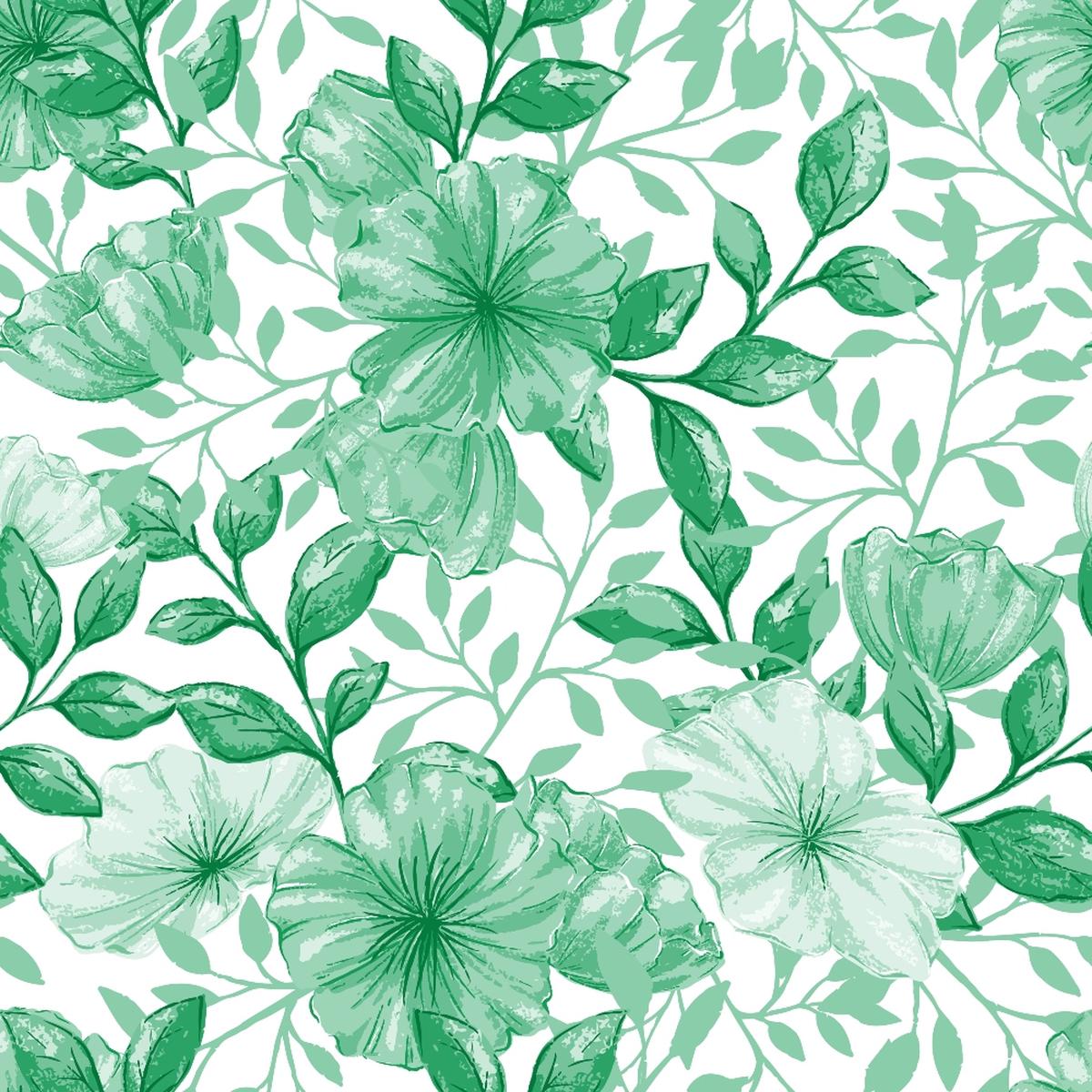 Country Flowers Pattern 72 Quilting Cotton Fabric