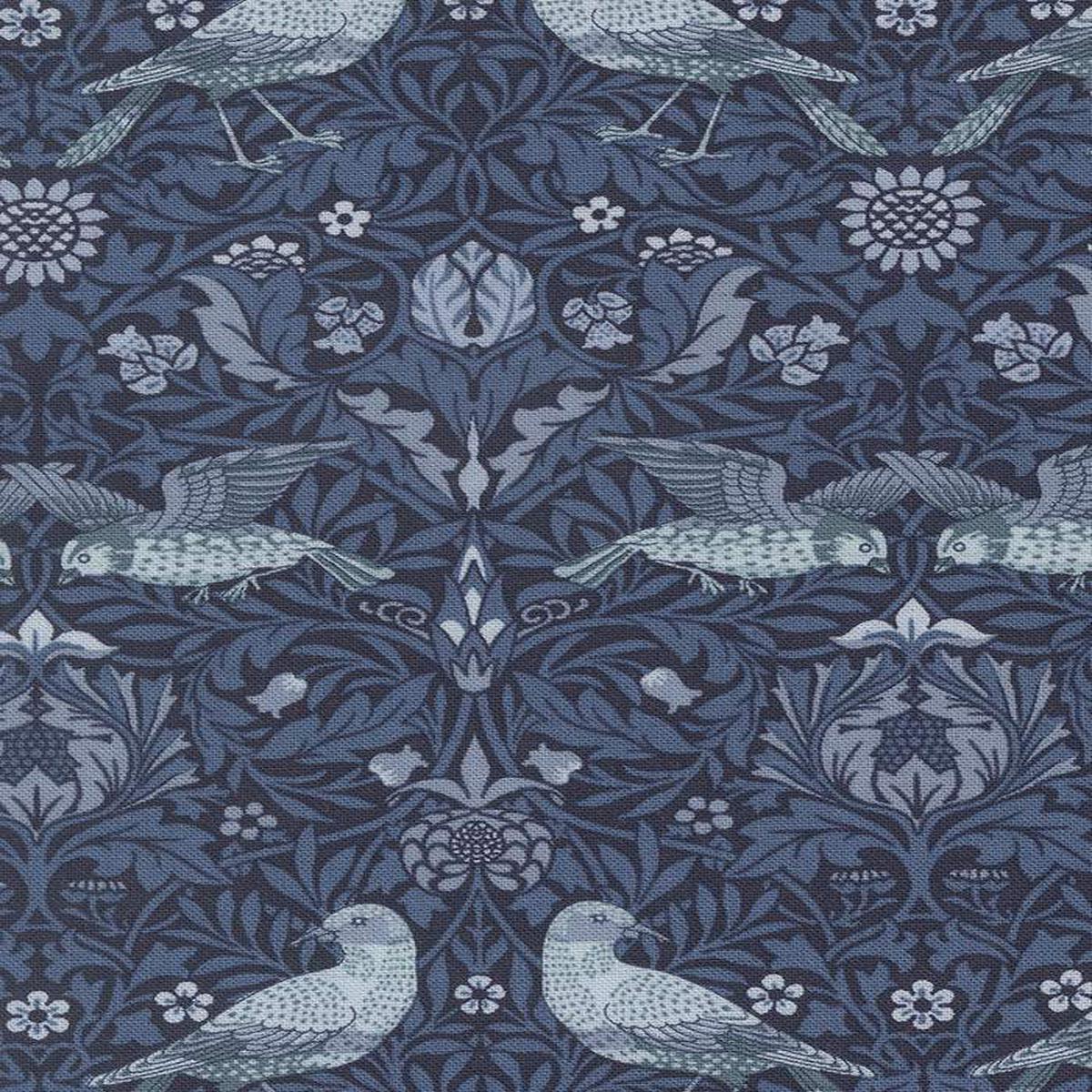 Morris Muse Damask Birds By Barbara Brackman For Moda Twilight